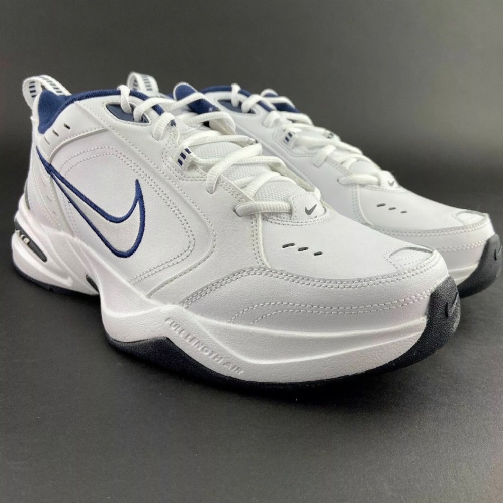 Nike Men's Air Monarch IV White Training Shoes 4E - Picture 6 of 10